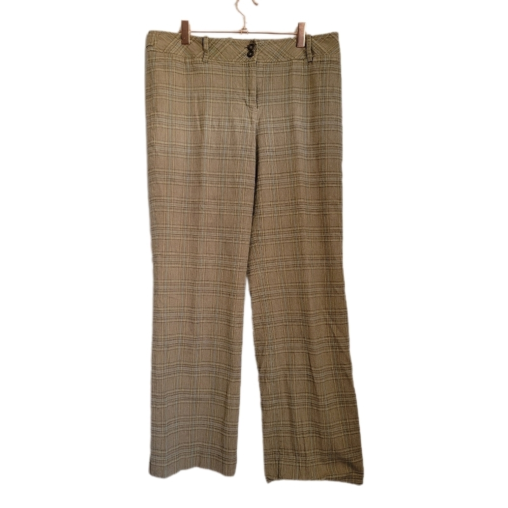Ann Taylor LOFT Womens Pants Size 10 Marisa Plaid Lined